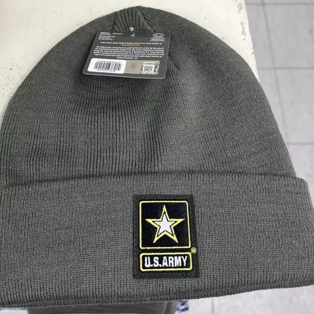 United State Army Olive Licensed Winter Double Layer Cuffed Hat Cap size Men's